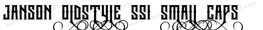 Janson OldStyle SSi Small Caps字体转换